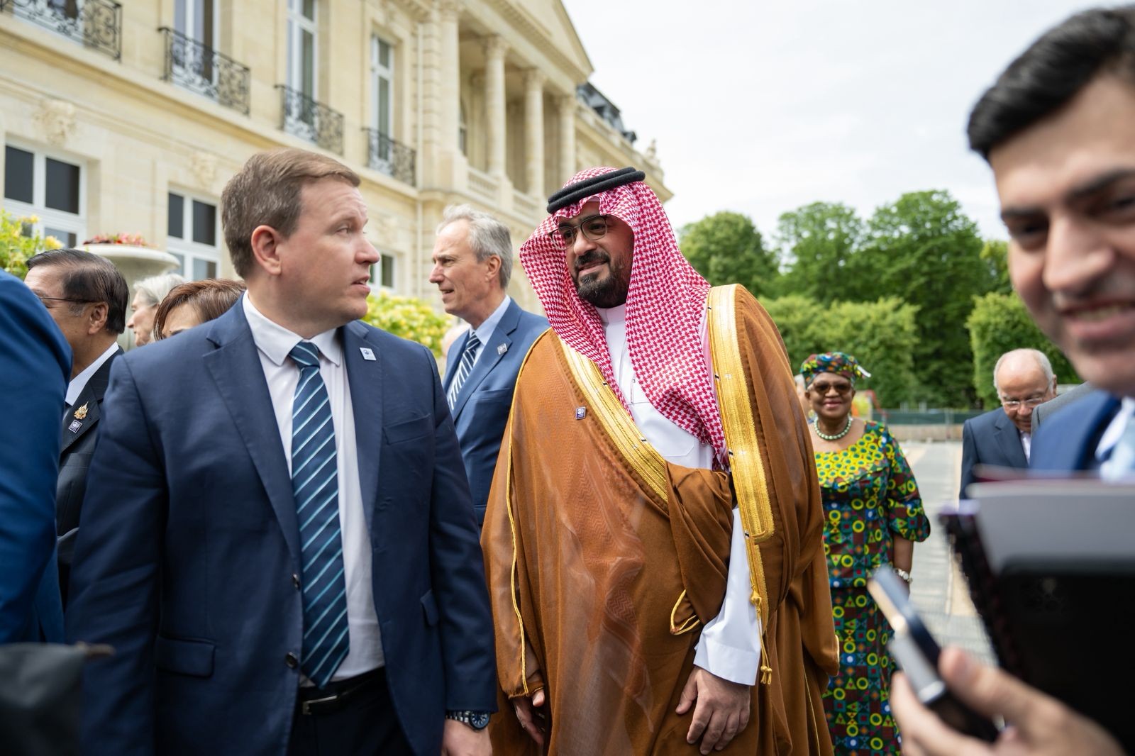A picture of His Excellency Mr. Faisal bin Fadhil Al-Ibrahim at the 2026 OECD Ministerial Meeting